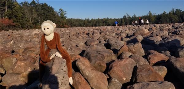 D.M. and I had a rocky time at Hickory Run State Park in White Haven, PA!